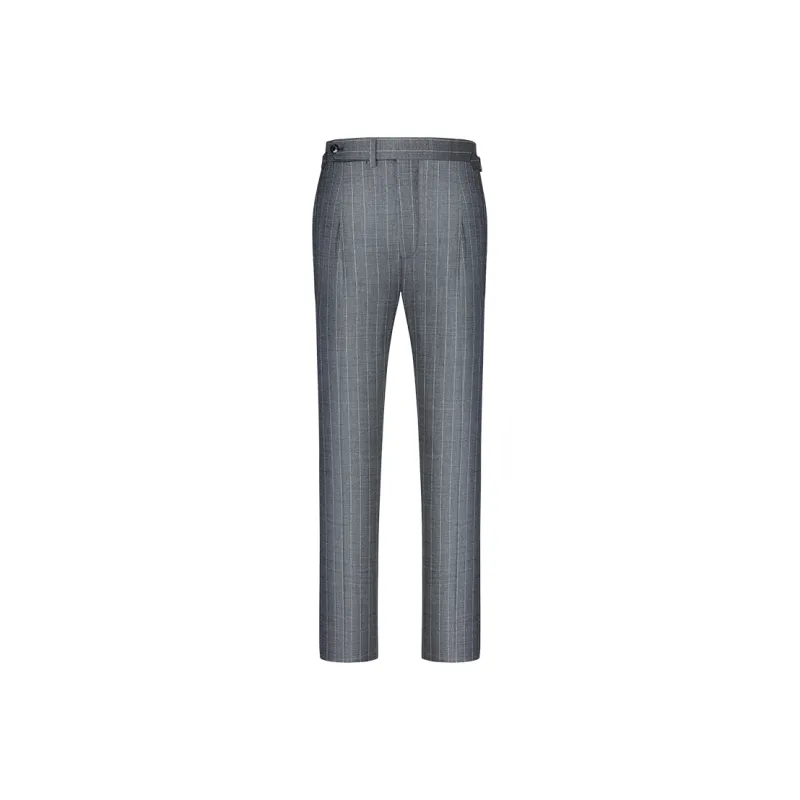G·Mons Suit Trouser Men's Gray Stripes-0