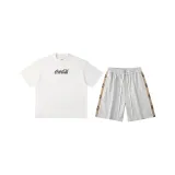 Clothing Set (White Short-Sleeved Shirt+Gray Pants)