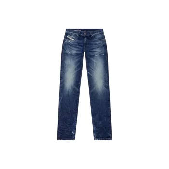 DIESEL 2019 D Strukt Slim Distressed Jeans
