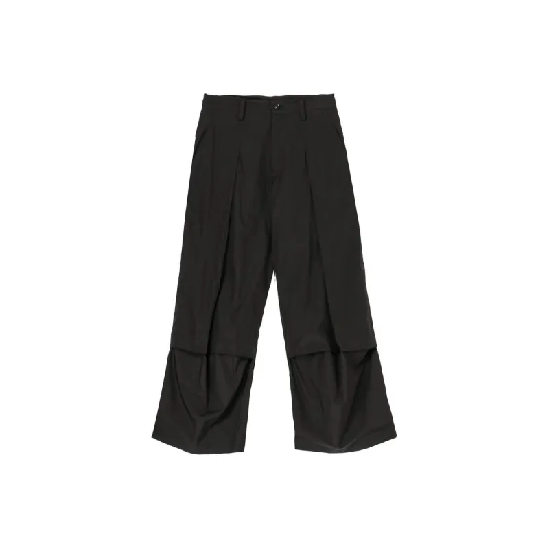 Yohji Yamamoto Casual Pants Unisex Black-0