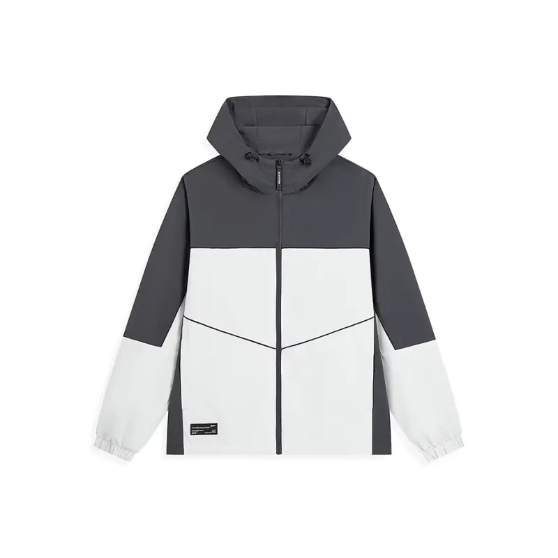 XTEP Trench Coat Men's Ox Horn Gray/Misty Light Gray-0