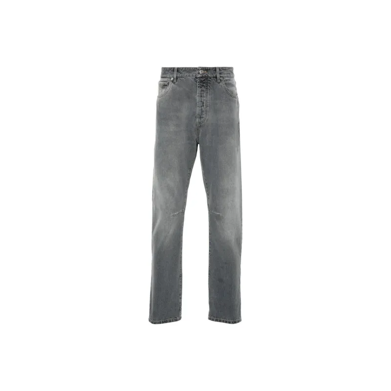 Brunello Cucinelli Logo Patch Denim Jeans-0