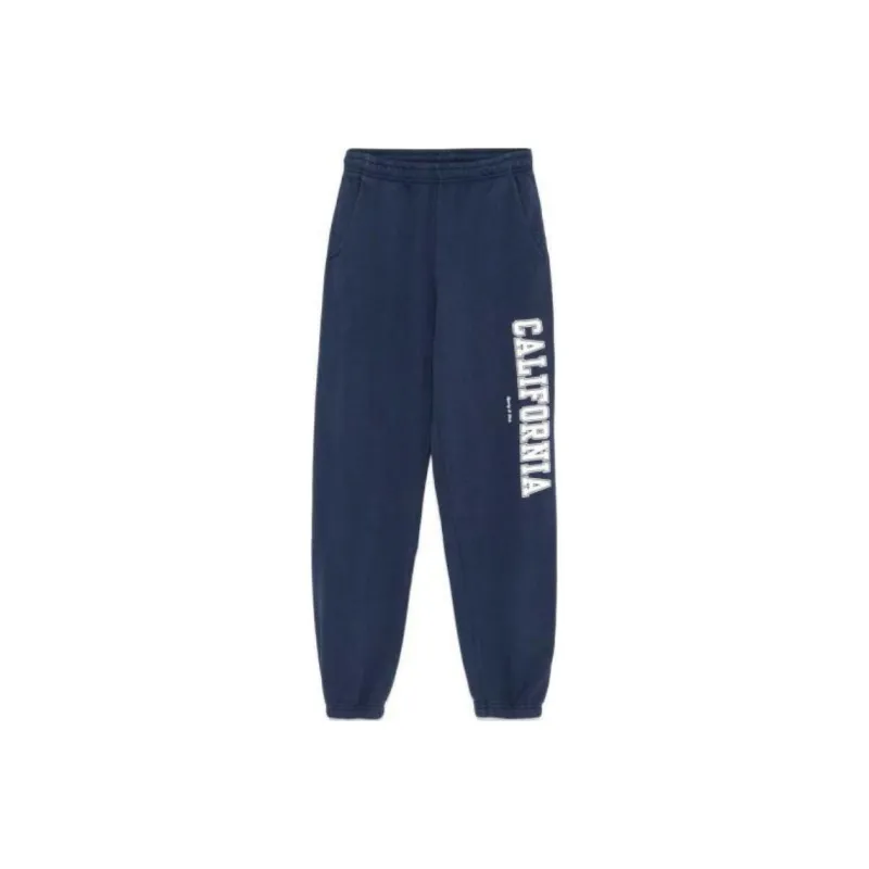 SPORTY & RICH California Printed Drawstring Pants-0