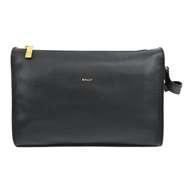 BALLY Calfskin Crossbody Bag, Shoulder Bag Men's Black-1