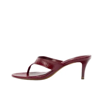 ZARA Flip Flops Women's Dark Red Color