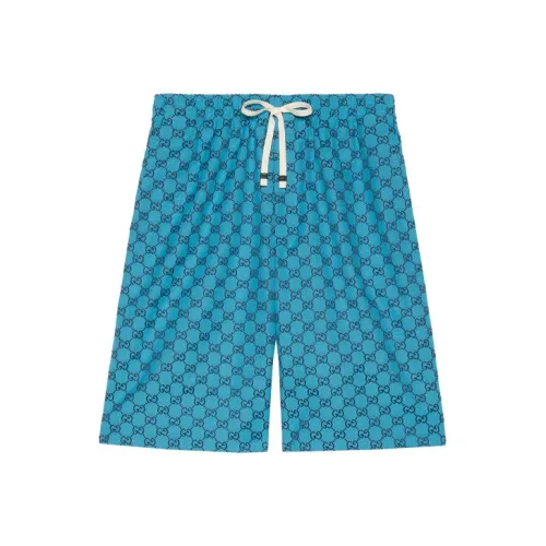 GUCCI Multicolor SS21 Casual Shorts Men's Blue