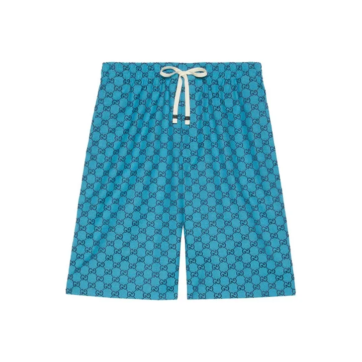 GUCCI Multicolor SS21 Casual Shorts Men's Blue-0
