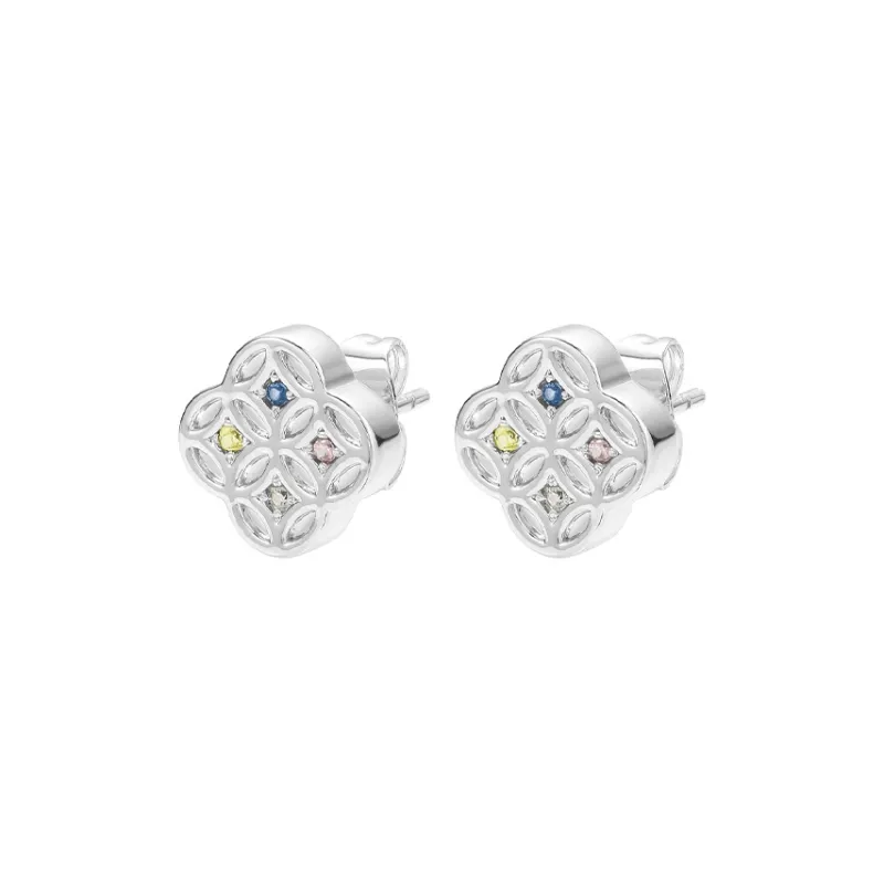 BABAMA Copper Stud Earrings Unisex-0