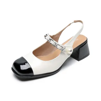 QITUMAUL Chunky Heel High Heels 4.5CM Women's