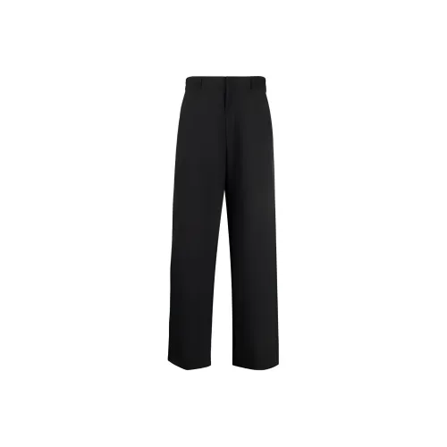 PRADA Logo Patch Wide Leg Tailored Trousers