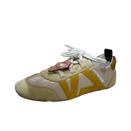LOUIS VUITTON Casual Shoes Women's Low Top Beige Yellow