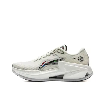 LiNing Liuliu 8 Cushioning, Slip Resistant, And Abrasion Resistant Low Top Casual Running Shoes Men's White Black