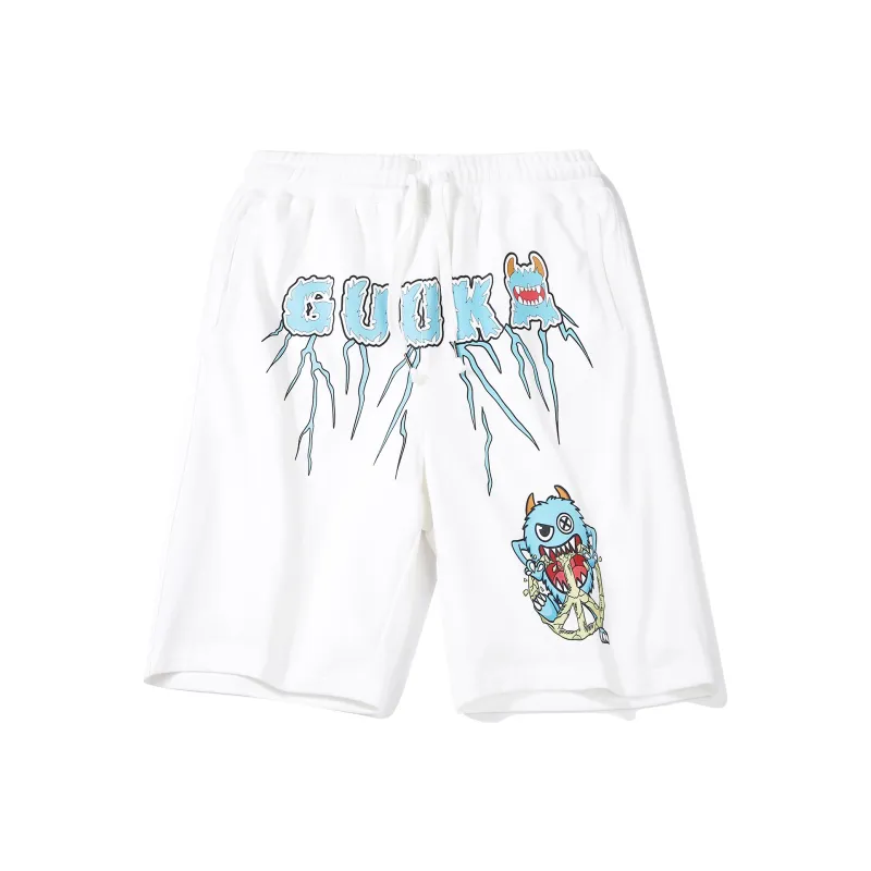 Guuka Casual Shorts Men White-0