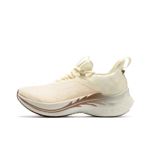 ONEMIX Light Nails Running Shoes Unisex Ivory White
