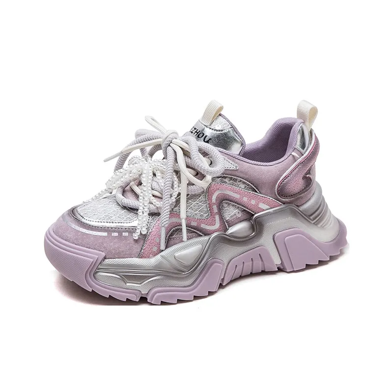 Chibang Breathable Low Top Chunky Sneakers Women's-9