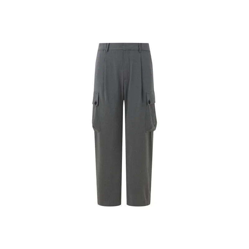 CHINISM Cargo Pants Unisex Dark Gray-0