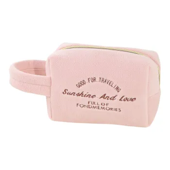 Sweet Pillow House Classic Candy Velour Portable Large Capacity Portable Octagonal Makeup Bags
