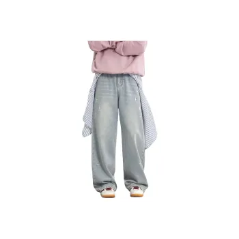 Warrior Huichao Bordeaux Red Jeans Unisex