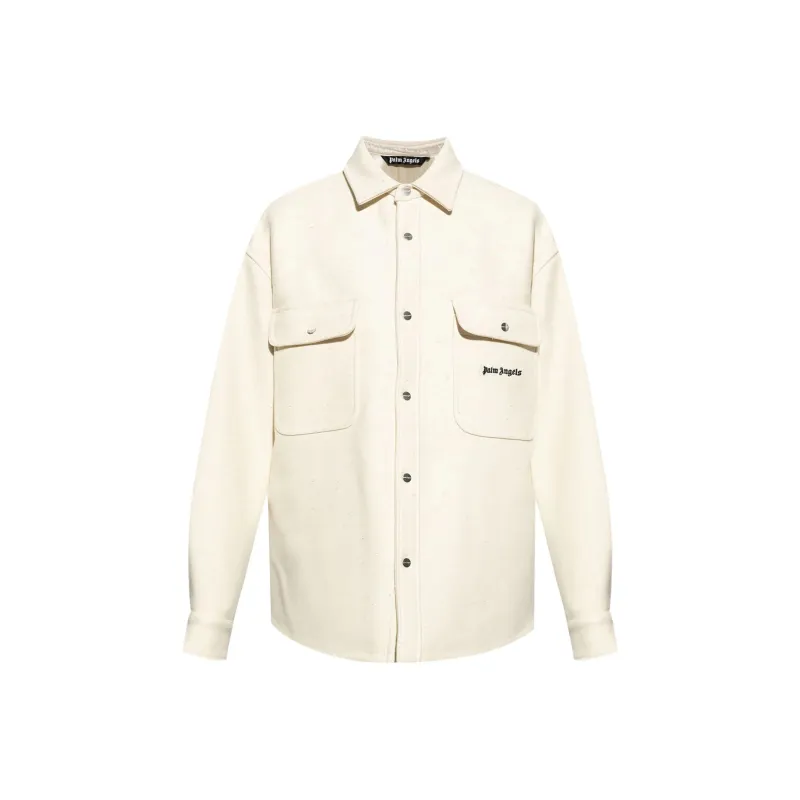 PALM ANGELS Logo Embroidered Jacket-0
