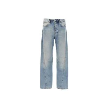 Lanvin Logo Patch Straight Jeans
