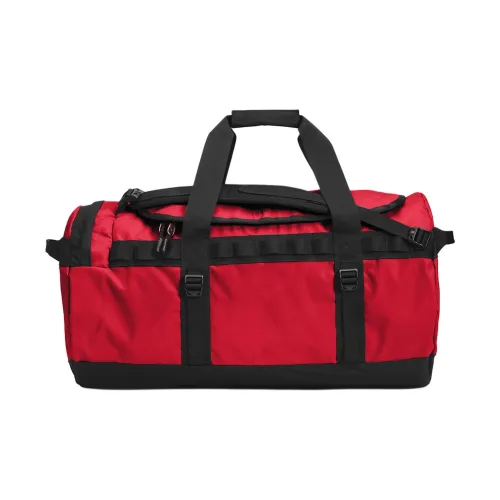 THE NORTH FACE Recycled Polyester Travel Bag 71L Unisex Red & Black