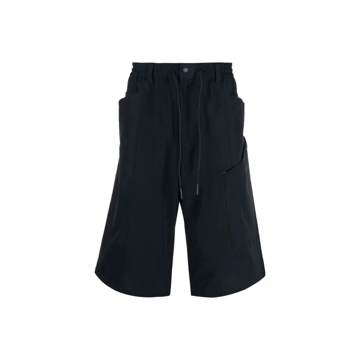 Y 3 Casual Shorts Men Navy Blue-0