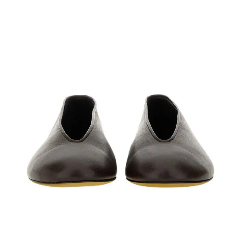 MOSCHINO Almond Toe Ballerina Shoes Women's-3