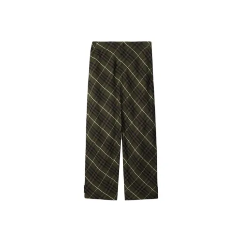 Burberry Check pattern Linen Tailored Trousers