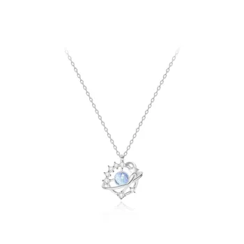 MGS 925 Sterling Silver Necklaces Women's