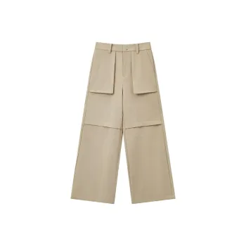 OPICLOTH Casual Pants Men Khaki