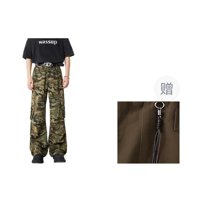 DAND Cargo Pants Unisex Green Camouflage-0