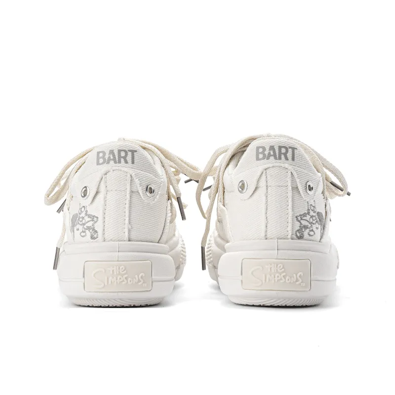 The Simpsons Canvas Shoes Unisex Low Top Black/Vanilla Ecru/Beige Black-11