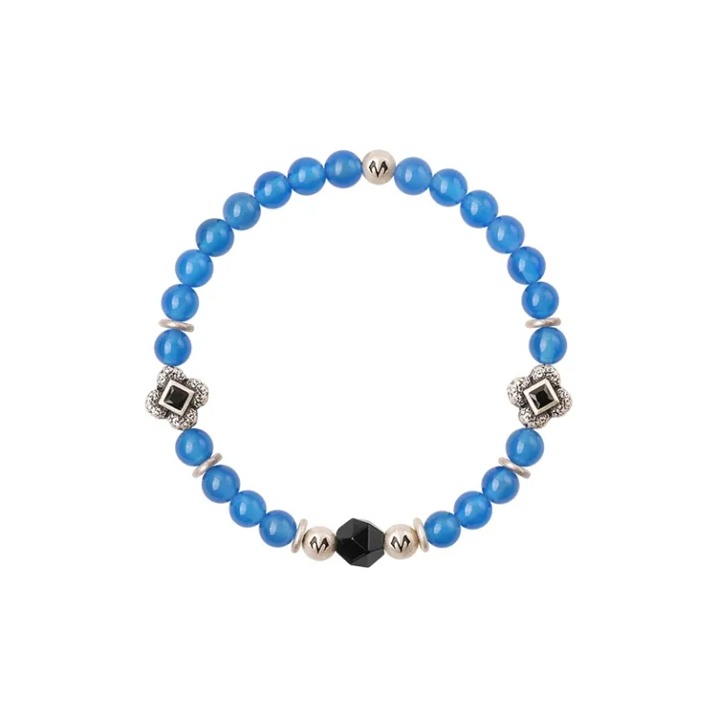 BABAMA Blue Agate Bracelets Unisex-0