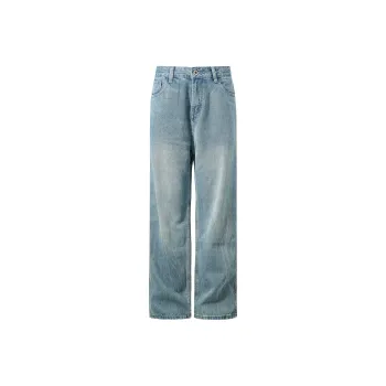 Yiwen Jeans Unisex Light Blue