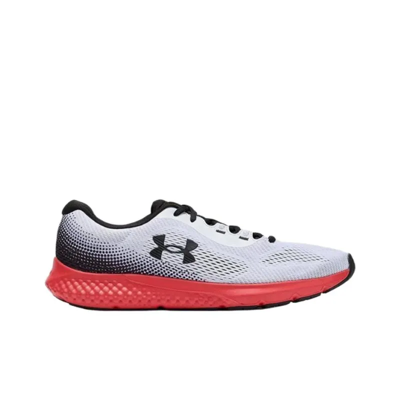 Under Armour Charged Rogue 4 Anti Slip Wear Resistant Low Top Running Shoes Men's White-1
