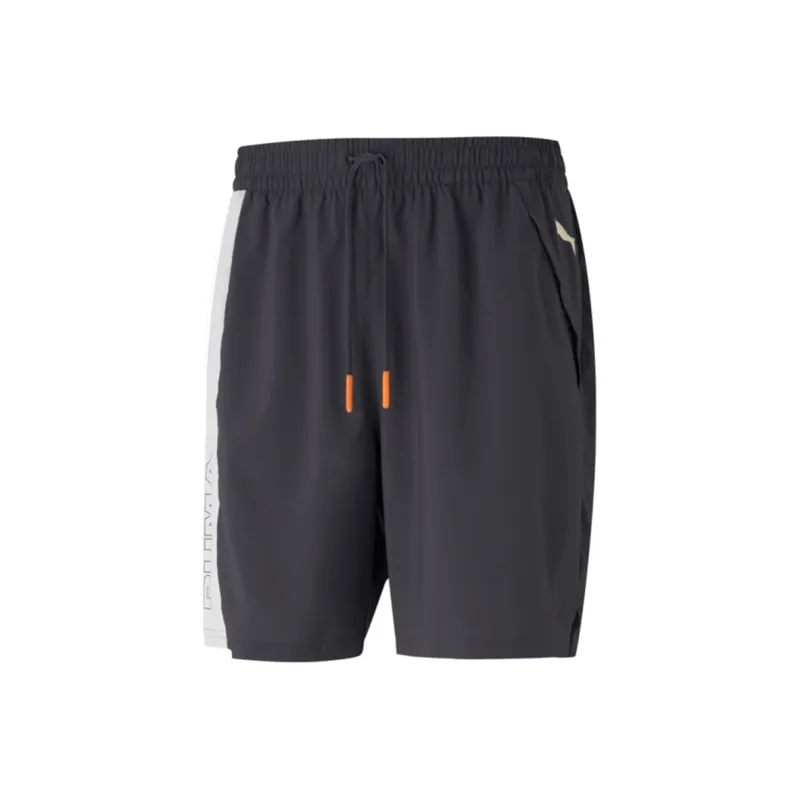 PUMA Excite Logo Casual Shorts Men Ebony Wood-0