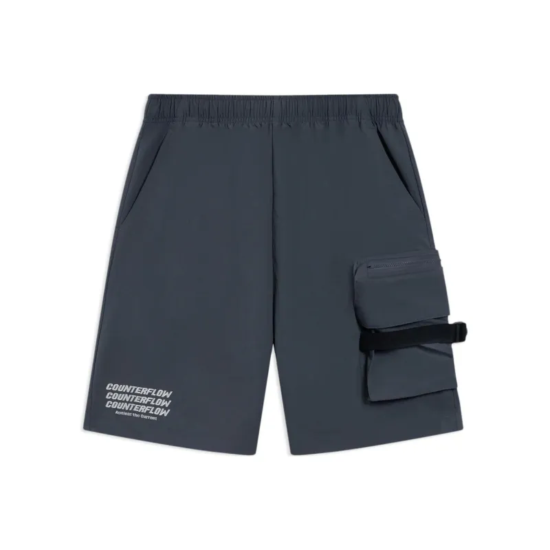 LINING CF Cargo Shorts Men Gray-0