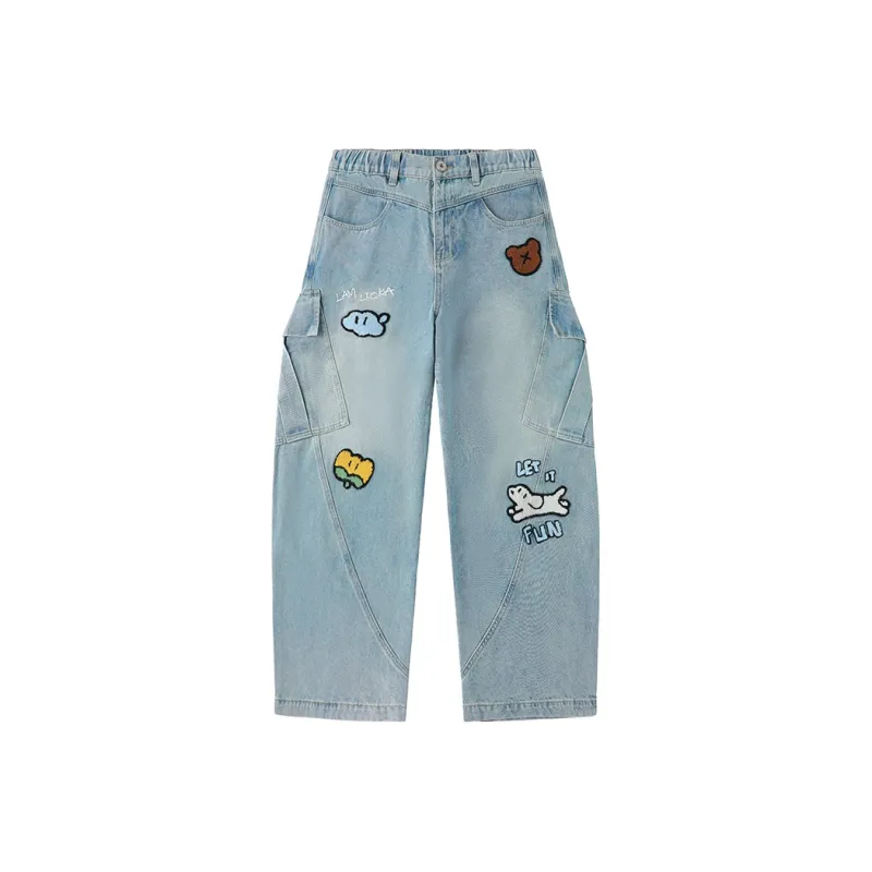 LAMLICKA Jeans Unisex Blue-0