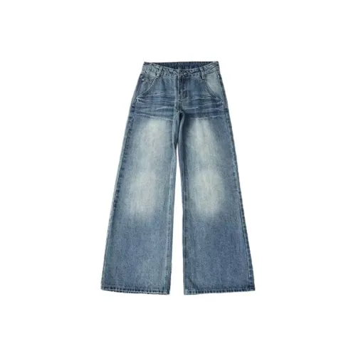 MGXEK Jeans Unisex Blue