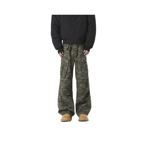 DEAR BETSY Cargo Pants Unisex Army Green