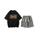2-Piece Set (Black+Gray)