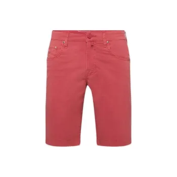 JACOB COHEN Denim Shorts Men's Coral Red