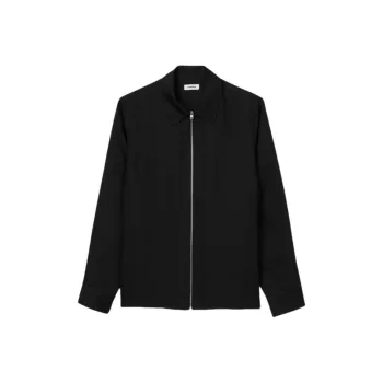 Sandro Classic collar Zip up Shirt