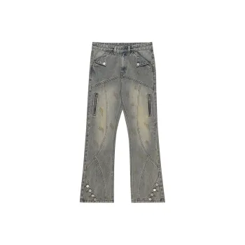 NVRFRGT Jeans Unisex Yellow Mud