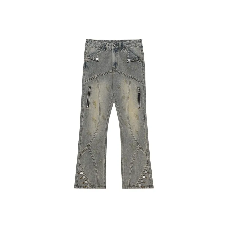 NVRFRGT Jeans Unisex Yellow Mud-0
