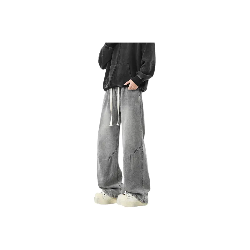 FASTFISH Jeans Unisex Black Gray-7