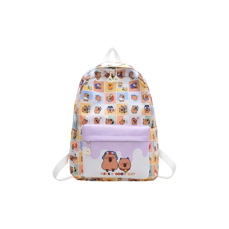 SUN EARTH &U Nylon Fabric Backpack Unisex Multicolor-6