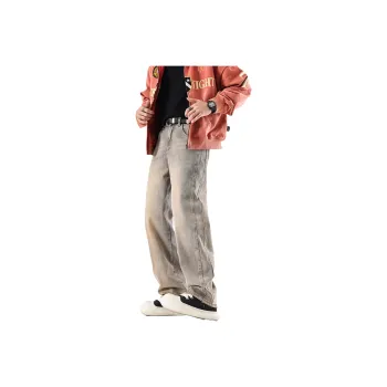 EPTISON Jeans Unisex Mud-Dyed Yellow