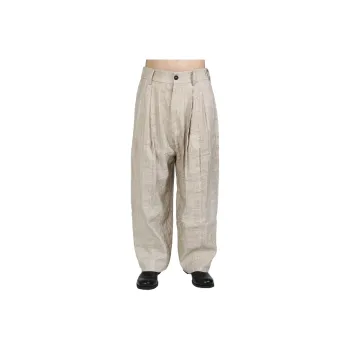 ZIGGYCHEN Stripe Pattern Wide leg Trousers