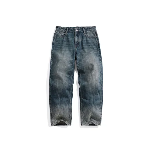 PEACEBIRD MEN Jeans Men Denim Dark Blue, Batch 1